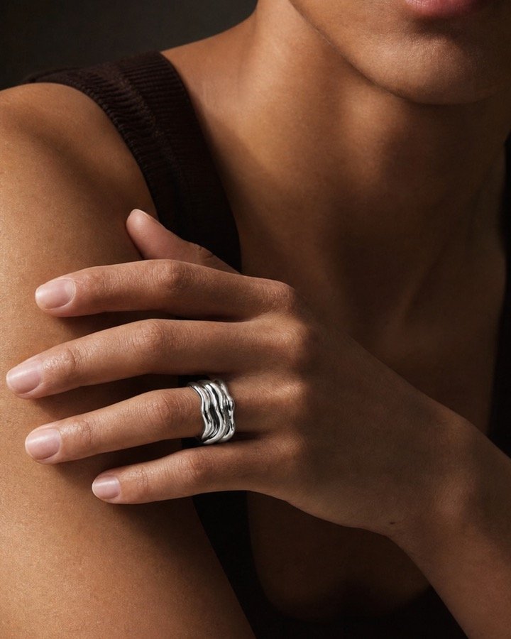 Bague Onde porté